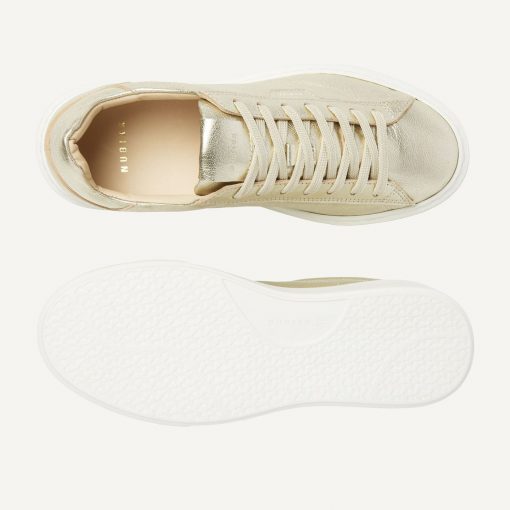 nubikk vince tora gold metallic sneaker