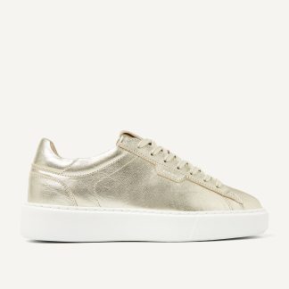 nubikk vince tora gold metallic sneaker