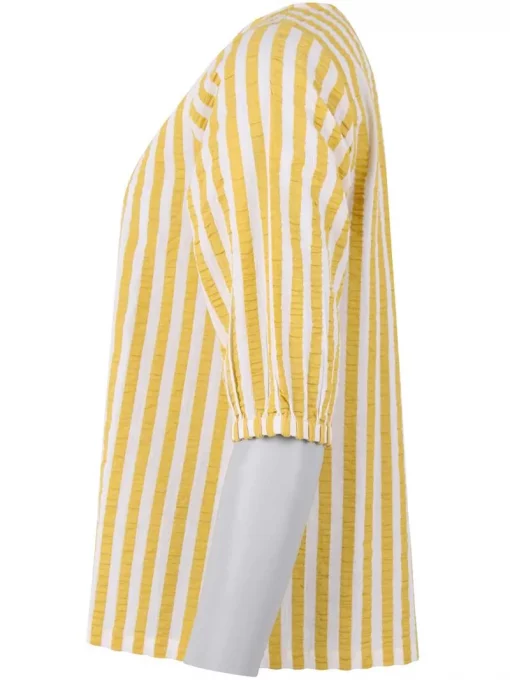 Danecremant Seersucker Shirt Faded Yellow/Chalk – Bild 4