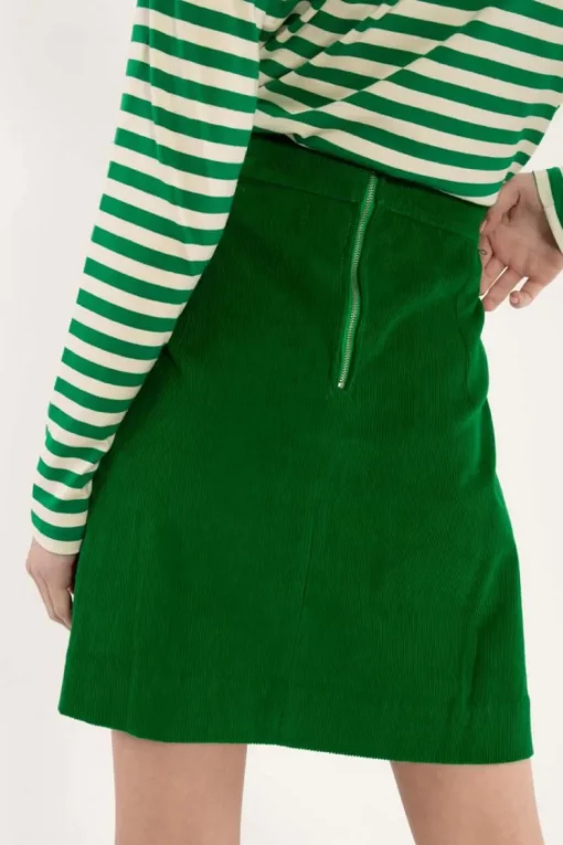 Danelondon Cord Skirt Grass Green – Bild 3