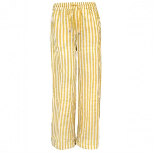 Danefae Danenynne Searsucker Pants Faded Yellow Chalk