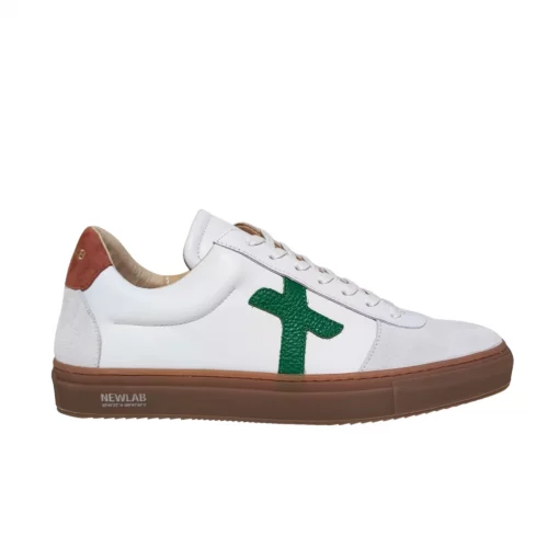Newlab Sneaker NL06 white/green/brown – Bild 2