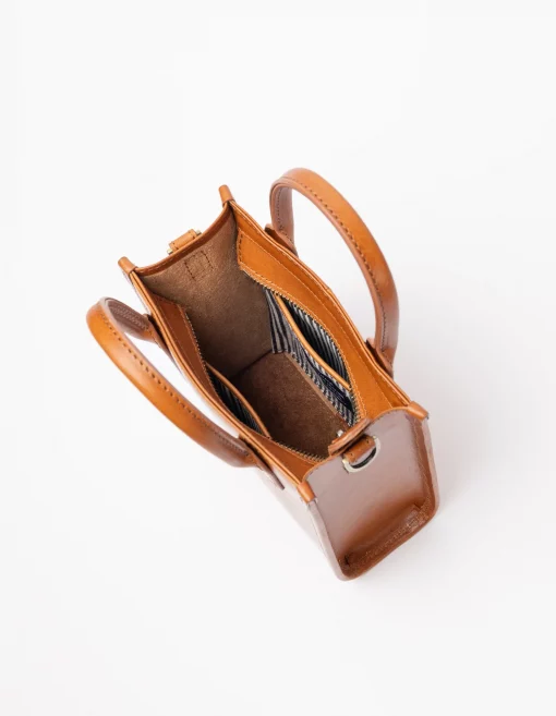 Tasche Jackie Mini Cognac Classic Leather – Bild 4