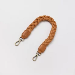 Braided Shoulder Strap - Wild Oak Soft Grain Leather