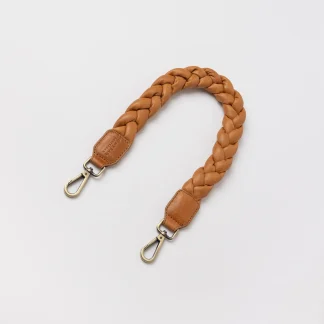 Braided Shoulder Strap - Wild Oak Soft Grain Leather