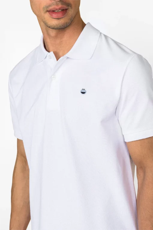 A-dam Polo Shirt White Cookiemonster