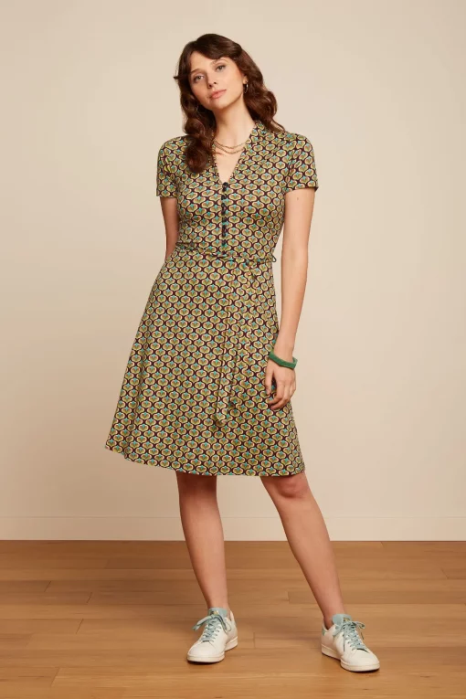 King Louie Emmy Dress Indy Delphinium Green – Bild 2