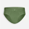 A-dam solid green briefs