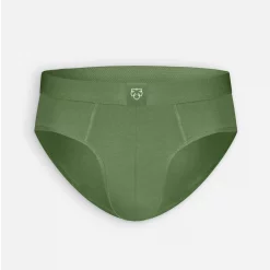 A-dam solid green briefs