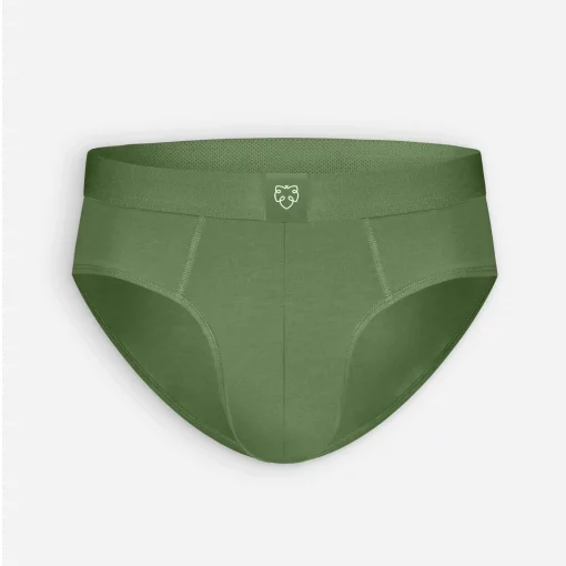 A-dam solid green briefs