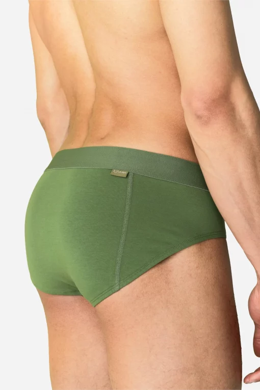 A-dam Solid Green Briefs – Bild 3