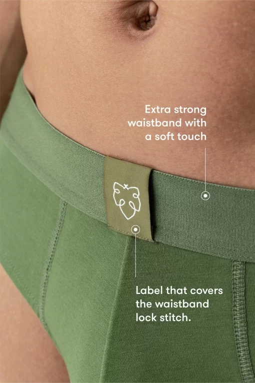 A-dam Solid Green Briefs – Bild 4