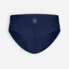 A-dam solid navy briefs