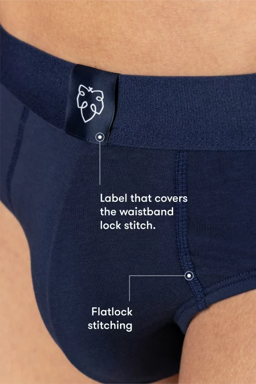 A-dam Solid Navy Briefs – Bild 4