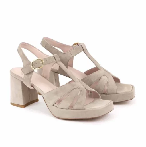 Apple of Eden Plateau-Sandalen Reese taupe – Bild 3
