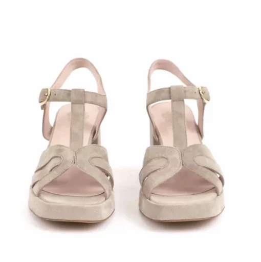 Apple of Eden Plateau-Sandalen Reese taupe – Bild 4