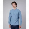 Brava Fabrics Denim Henley Shirt Indigo