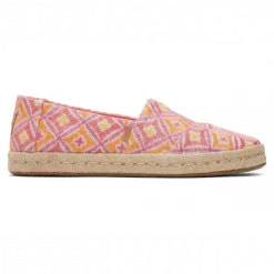 Toms Alpargata Rope 2.0 Rosa Geometrie-Muster Espadrille