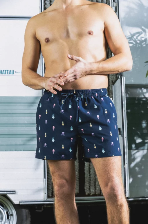 A-dam Swim Shorts Navy Jellyfish – Bild 2