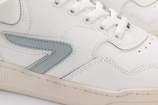 Sneaker COURT Grau-Weiß/Helgrün/Salbeigrün – Bild 3