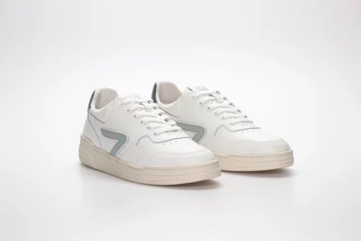 Sneaker COURT Grau-Weiß/Helgrün/Salbeigrün – Bild 2