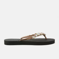 Lazamani Bora Bora Damen Flip Flops black
