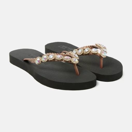 Lazamani Bora Bora Flip Flops black – Bild 2