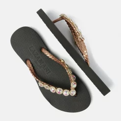 Lazamani Bora Bora Damen Flip Flops black