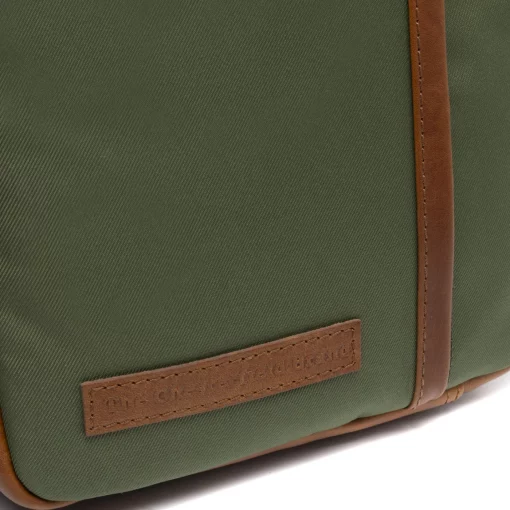Leder Umhängetasche Arendal cognac olivgrün – Bild 3