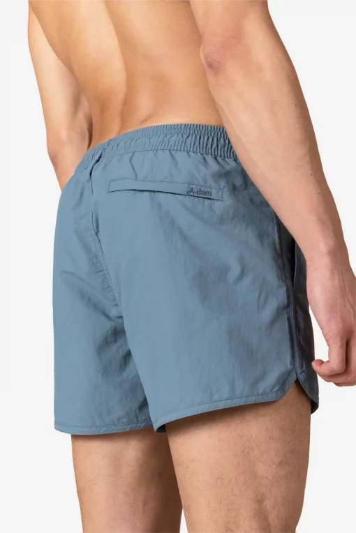 A-dam Swimtrunks Light Blue Solid – Bild 4