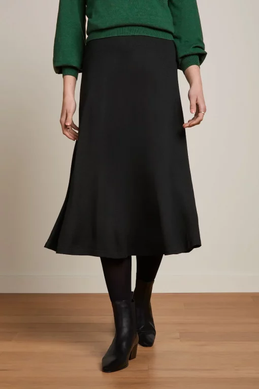 Juno Midi Skirt Milano Crepe black – Bild 3