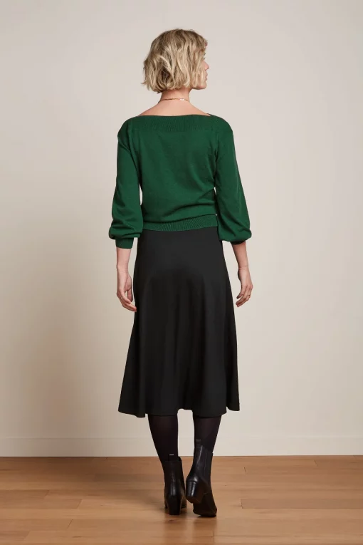 Juno Midi Skirt Milano Crepe black – Bild 2