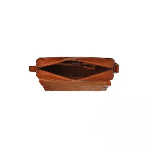Leder Laptoptasche Cognac Tampa – Bild 3