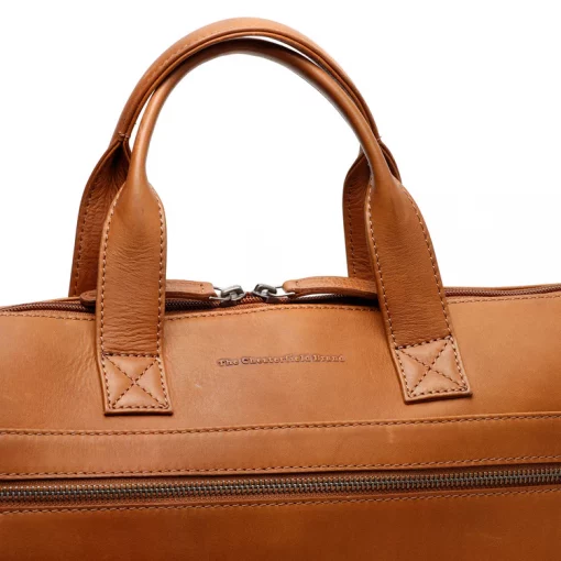 Ledertasche für Laptops Cognac Levanto – Bild 5