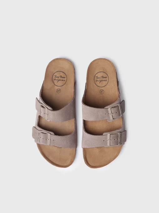 Toni Pons Leder Sandalen Ghana-QT Taupe – Bild 4