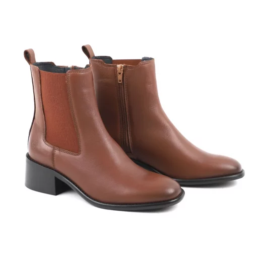 Apple of Eden Stiefelette Tessa cognac – Bild 2