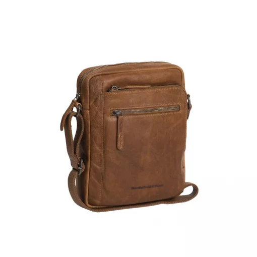 Leder Umhängetasche Cognac Dessau – Bild 2