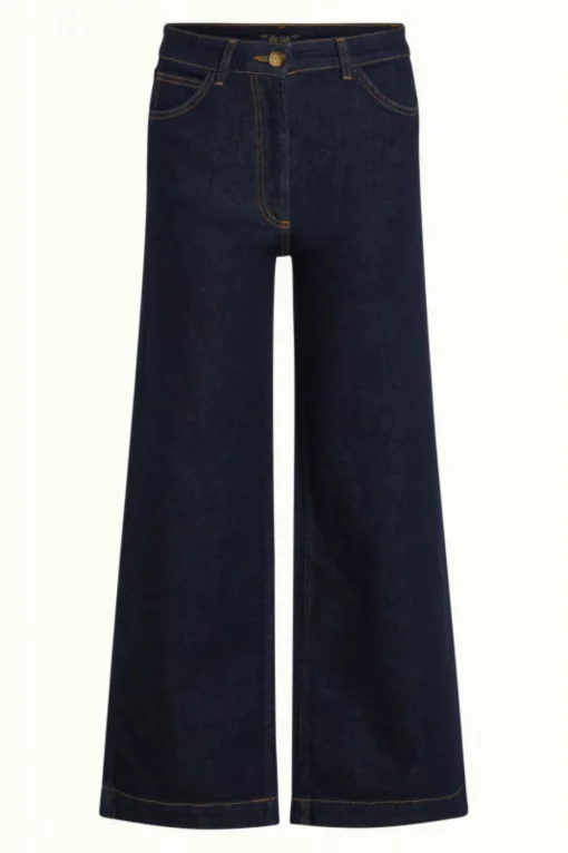 King Louie Paige Pants Walker Denim Indigo Blue – Bild 3
