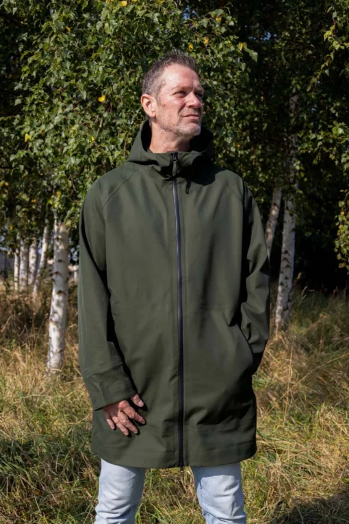 Danefae Danenorthsea Rain Parka Dark Army – Bild 2