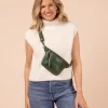 O My Bag Beck's Bum Bag Pine Green Classic Leather