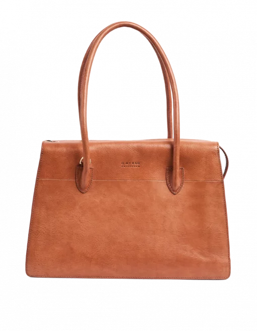 O My Bag Kate Cognac Stromboli Leather – Bild 4