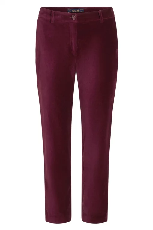 King Louie Ann Pants Uni Fargo Cabernet Red