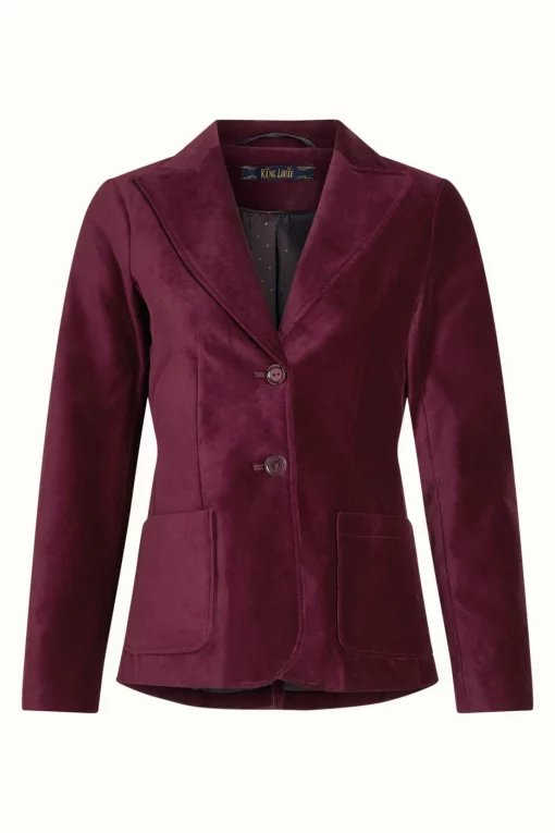 King Louie Bibi Blazer Uni Fargo Cabernet Red – Bild 4