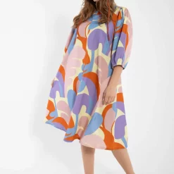 Danefae Daniris Seersucker Dress Pastel Yellow TROPS