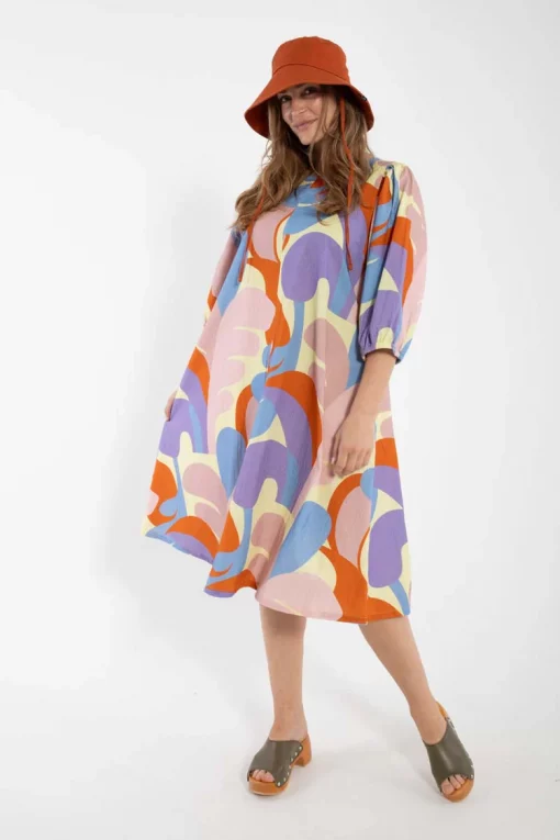 Danefae Daniris Seersucker Dress Pastel Yellow TROPS
