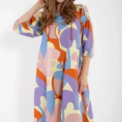 Danefae Daniris Seersucker Dress Pastel Yellow TROPS