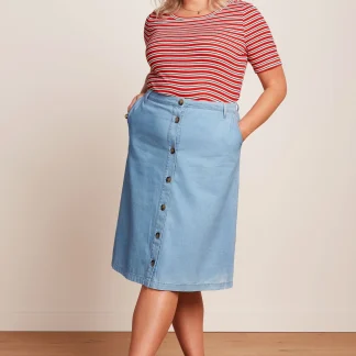 King Louie Marie Skirt Festa Light Denim