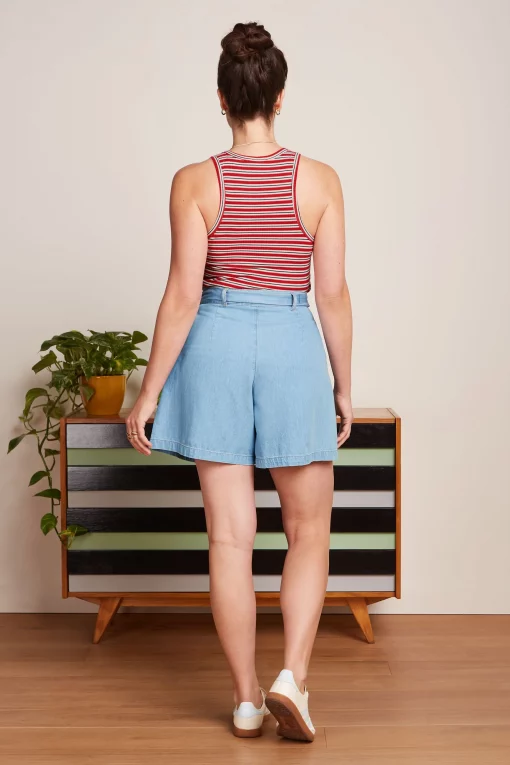 King Louie Marnie Shorts Festa Light Denim – Bild 2