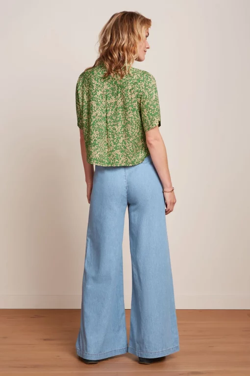 King Louie Pirla Pants Festa Light Denim blue tint – Bild 2