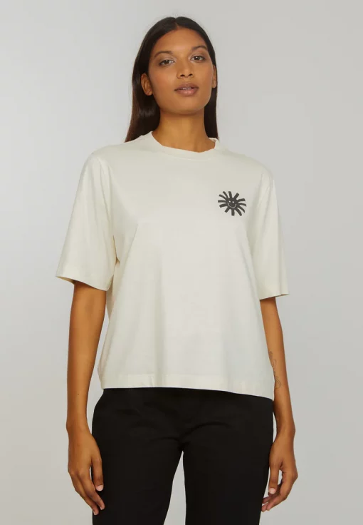 recolution T-Shirt AZOLLA SMILE arctic white – Bild 2